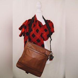 Coach Flight Bag with added Mickey Mouse keychain